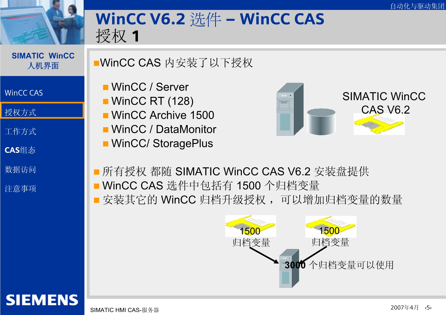 02 - WinCC V6.2 中央归档服务器_第5页