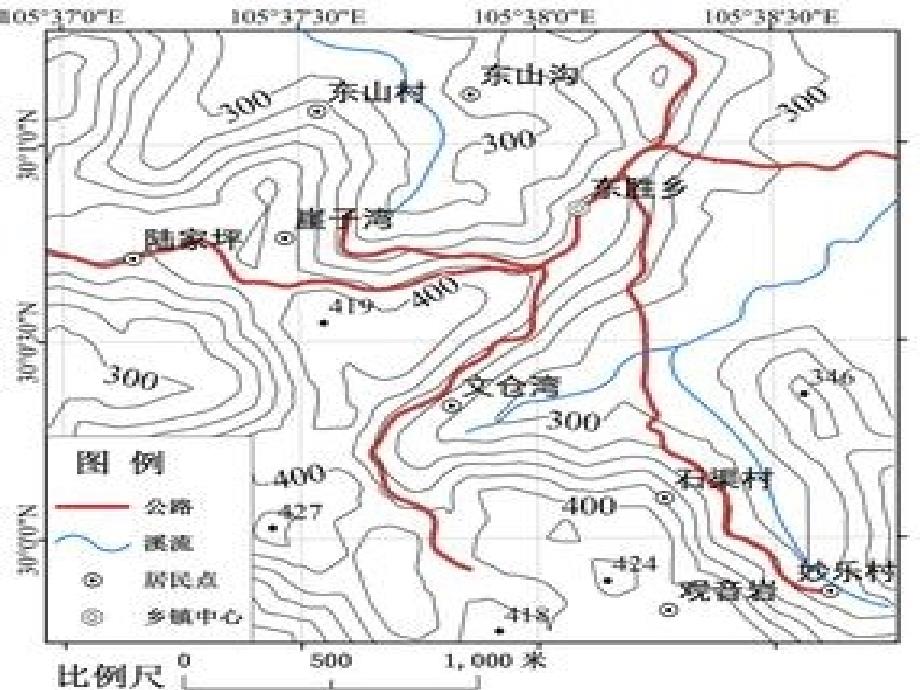 最新人教版初中地理七年级上册《1第4节 地形图的判读》精品课件 (22)_第1页