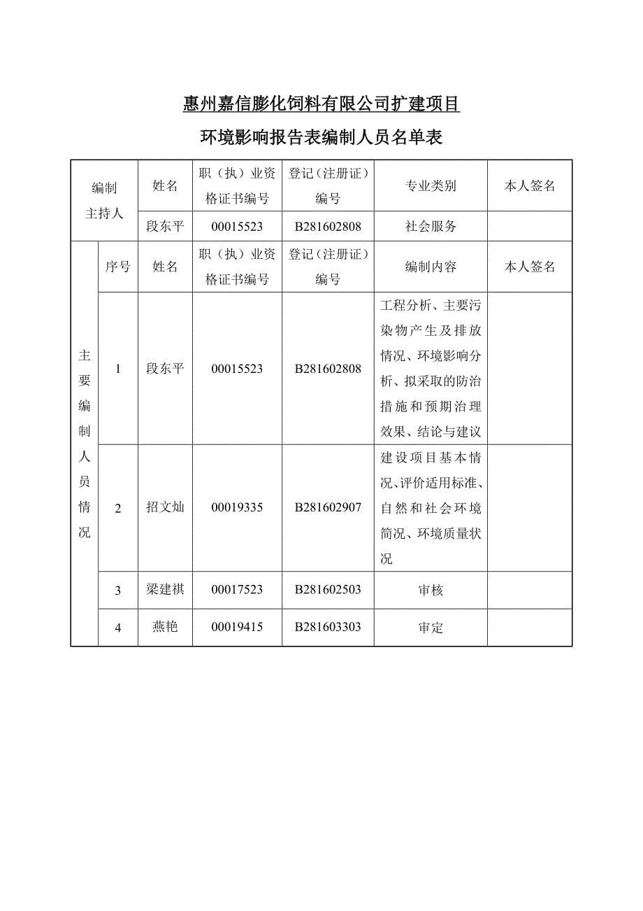 环境影响评价报告公示：惠州嘉信膨化饲料有限公司扩建项目环评报告.docx_第5页