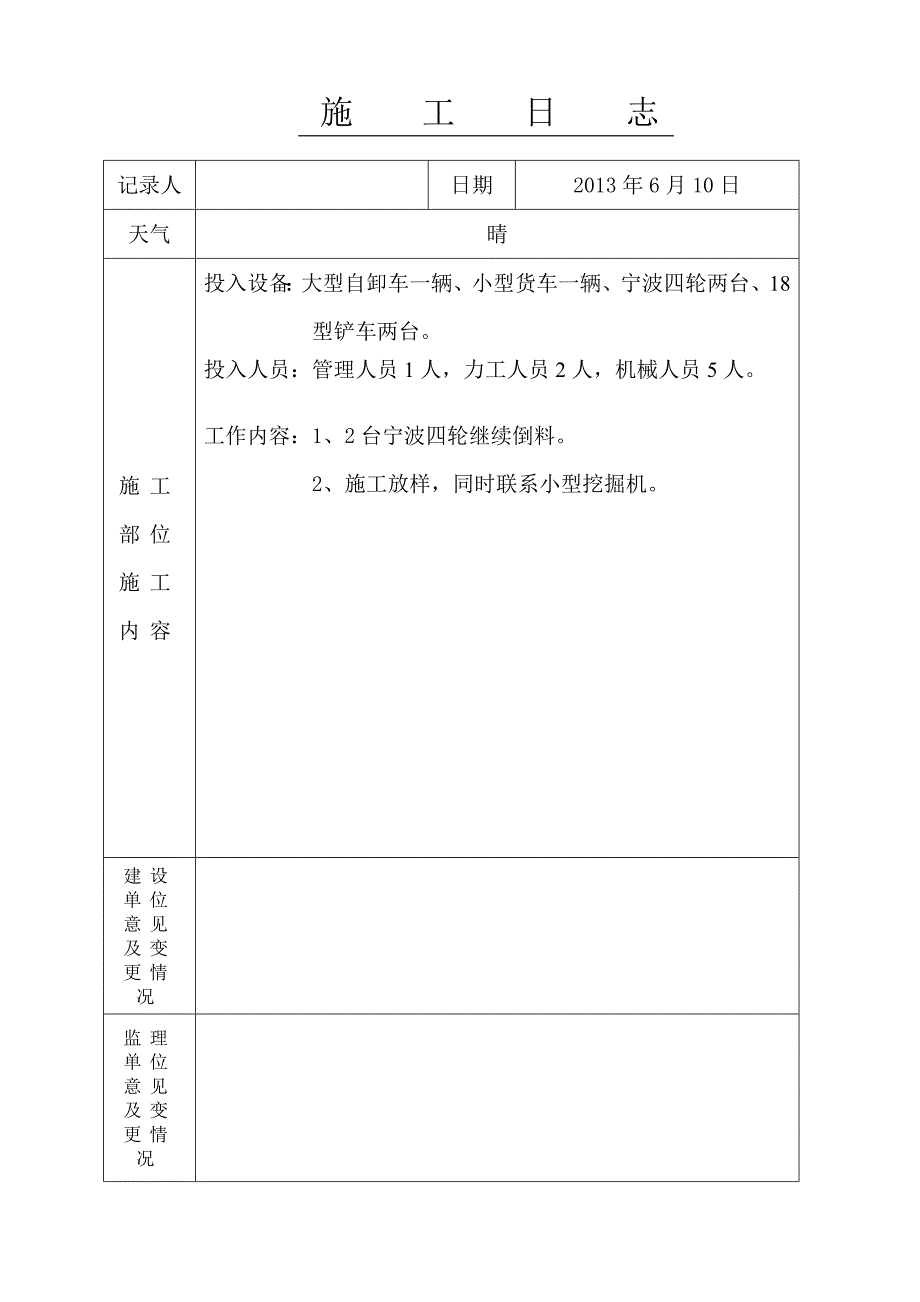 依兰县三道岗镇长岭子农桥工程施工日志.doc_第4页