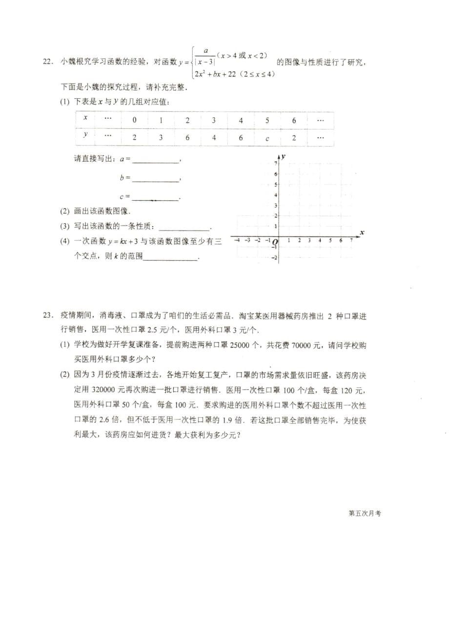 九年级第五次月考数学试题_第5页