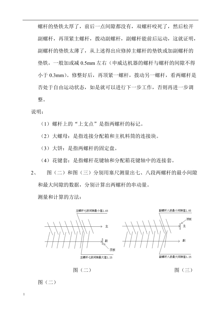 双螺杆挤出机螺杆间隙的调整方法论述培训讲学_第2页