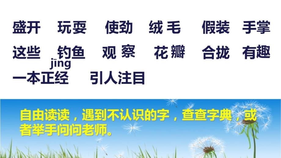 人教版语文三年级上册2.金色的草地教案资料_第3页