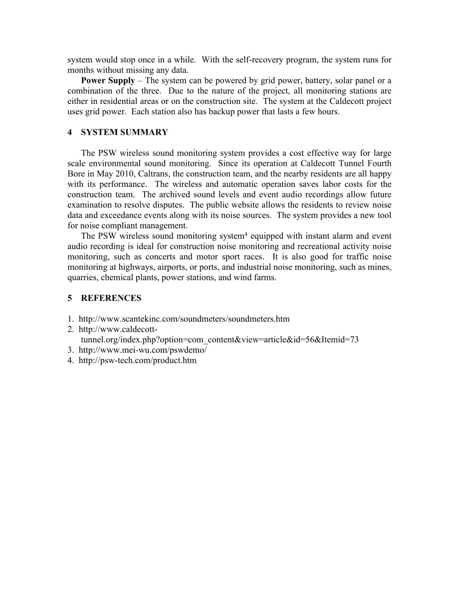 Automatic wireless sound monitoring system and its application at Caldecott Tunnel.doc_第4页