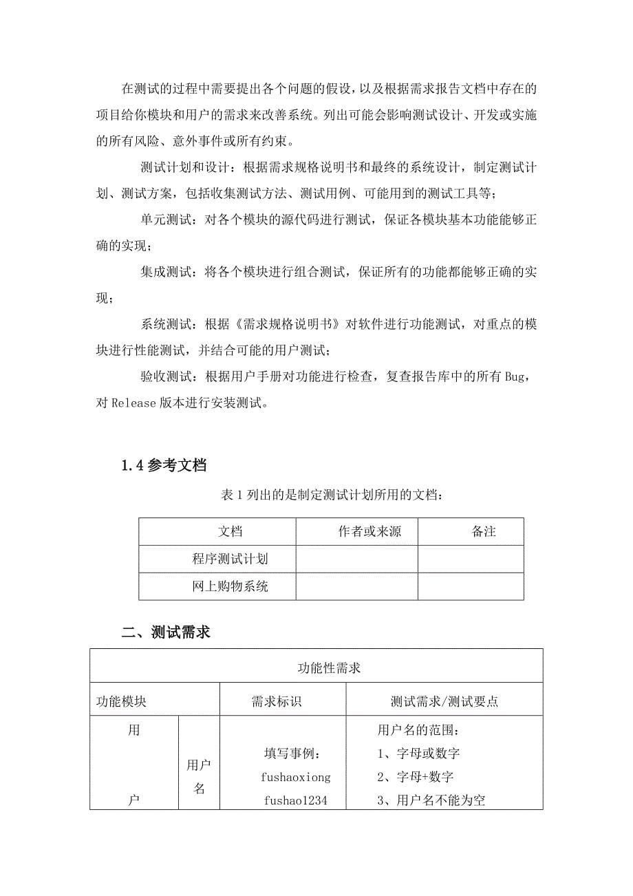 网上购物测试计划_第5页