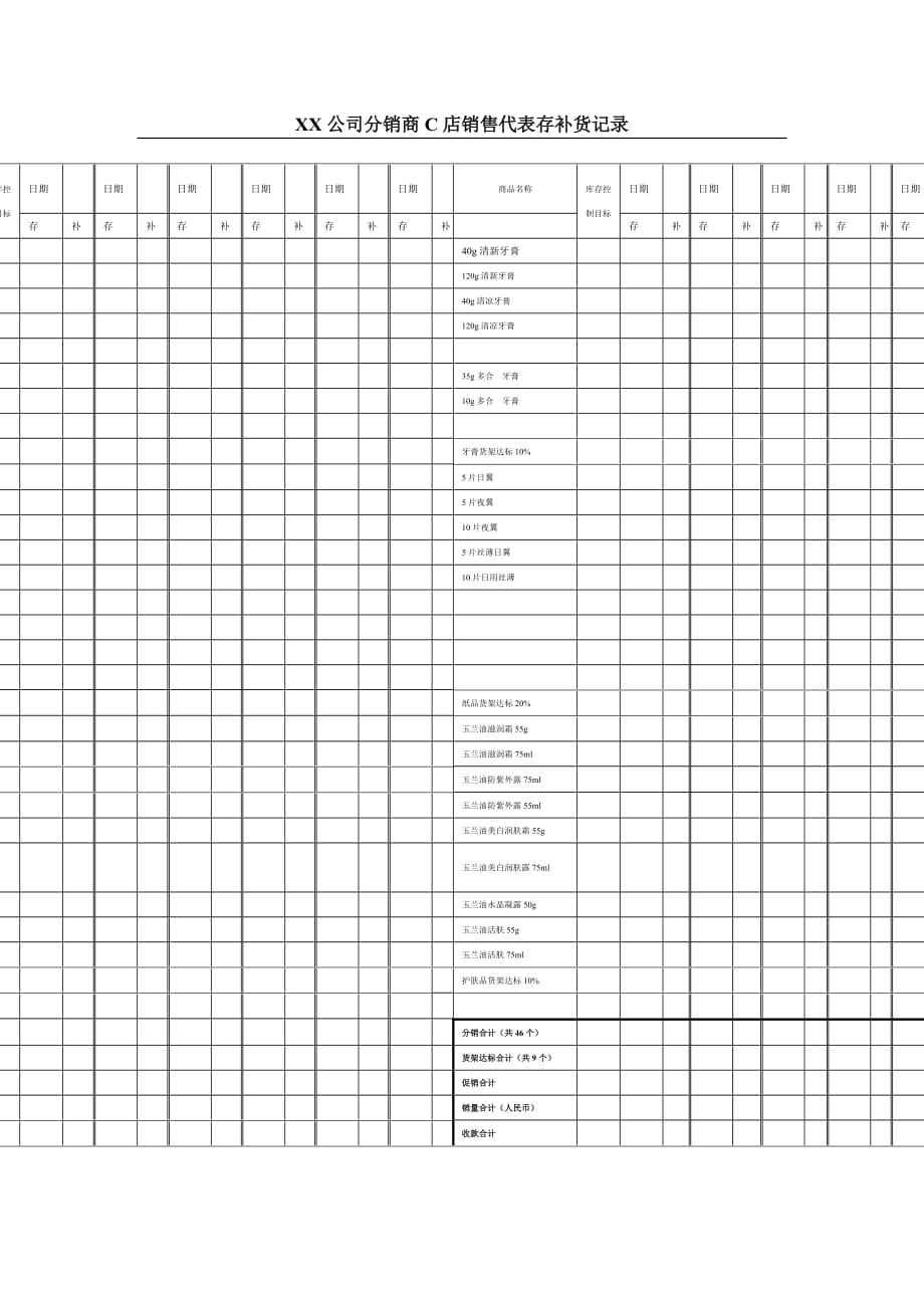 2020销售代表存补货记录表精品_第1页