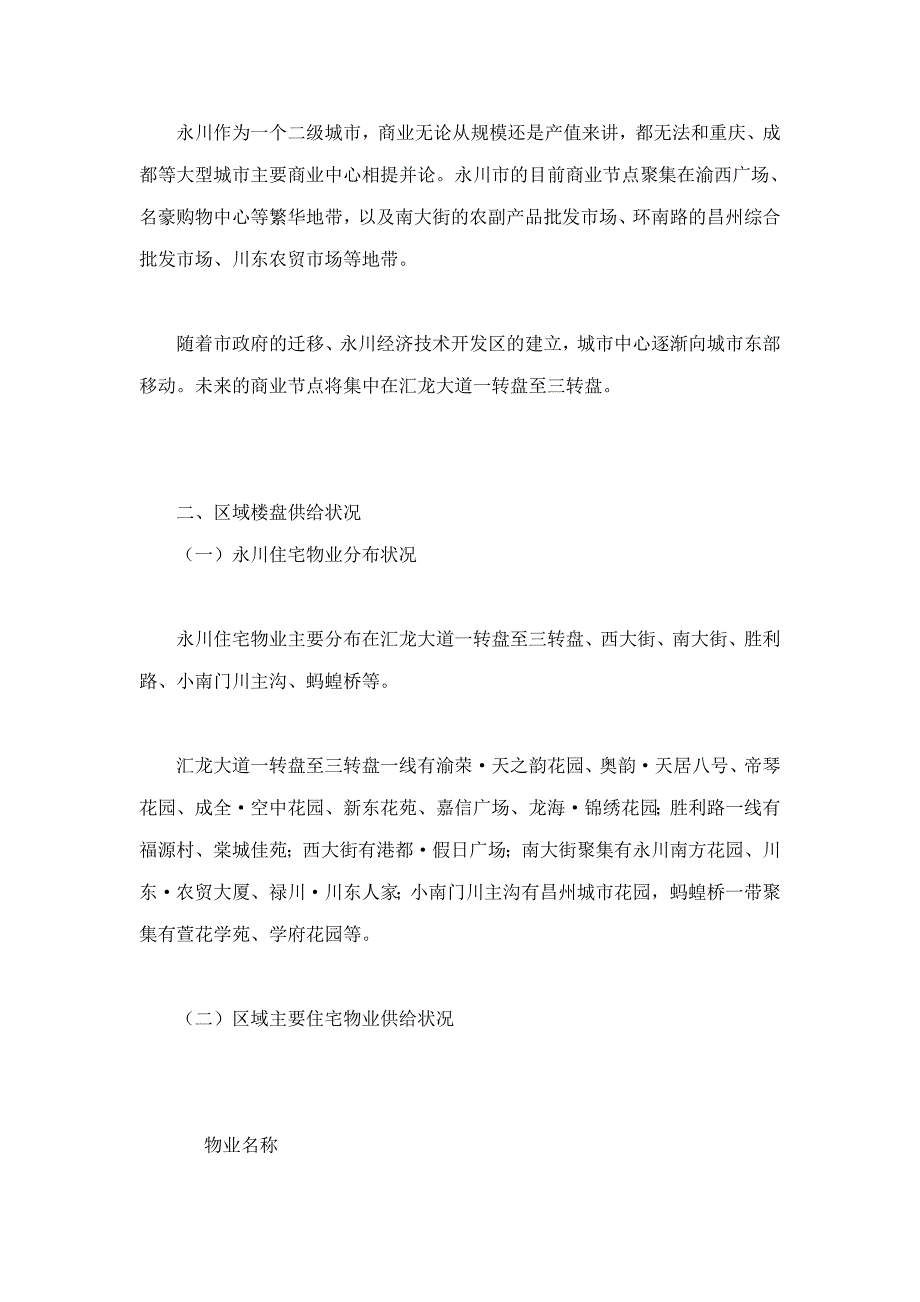 2016年重庆永川区房地产市场调查报告.doc_第2页