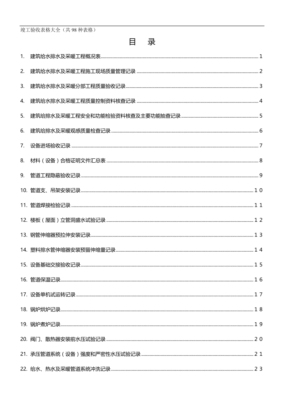 2020年工程施工建筑竣工验收表格资料大全_第2页