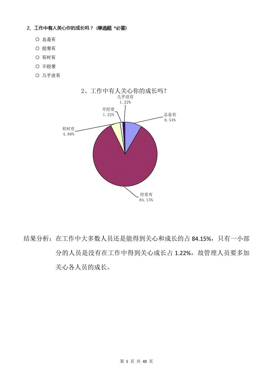 2020员工满意度调查统计分析表精品_第5页