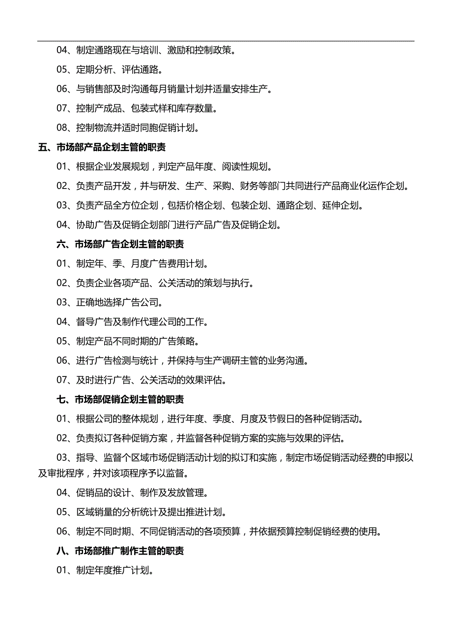 2020年市场部及各岗位职责_第4页