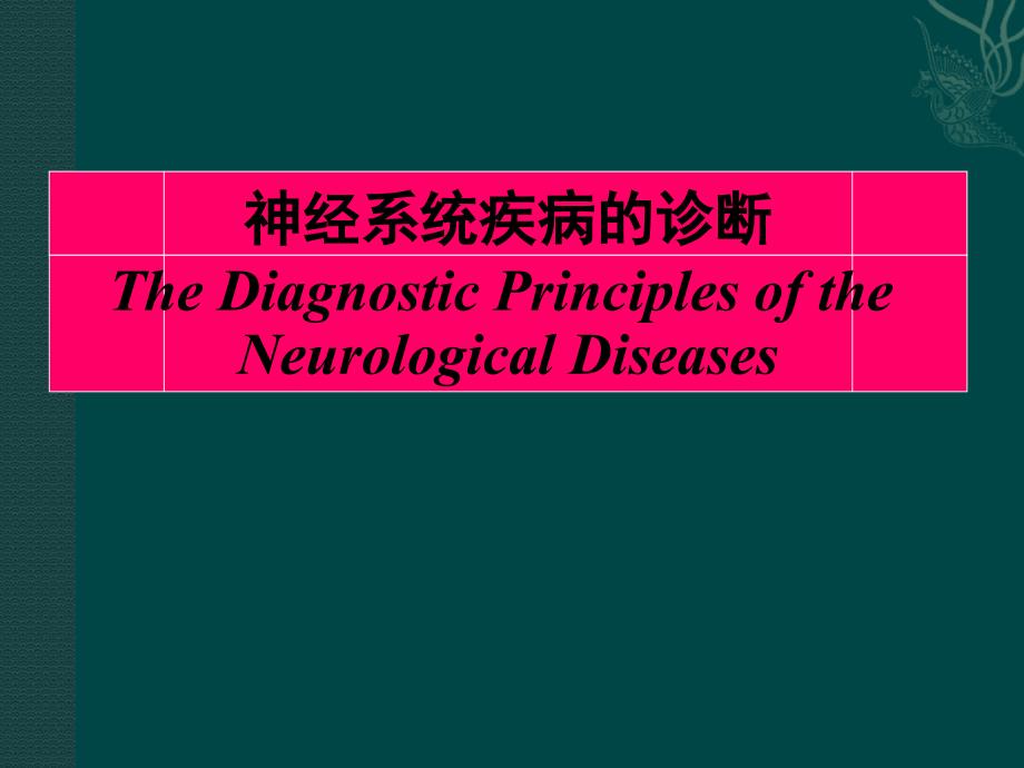 神经系统疾病的诊断课件PPT_第1页