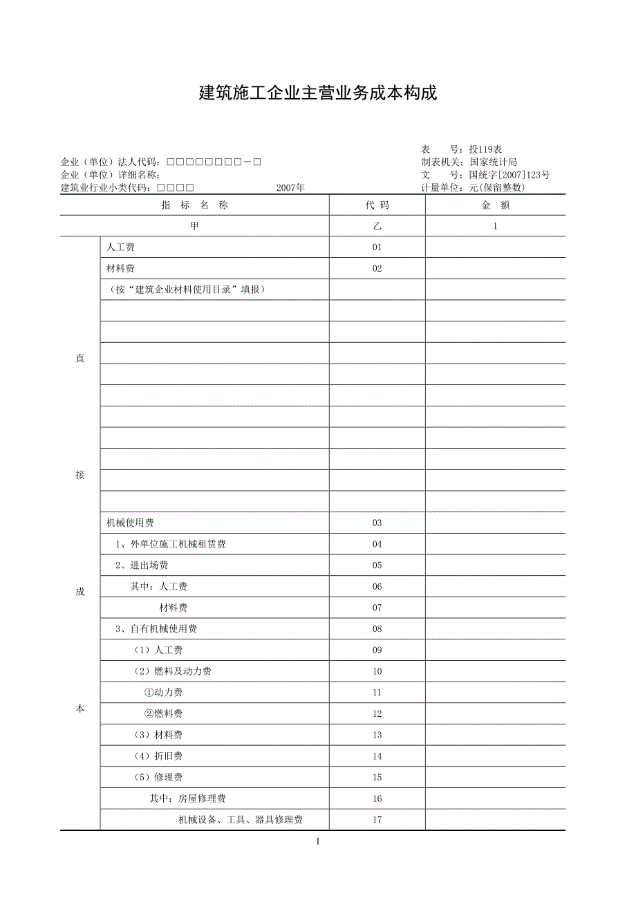 2020建筑施工企业投入产出调查表精品_第2页