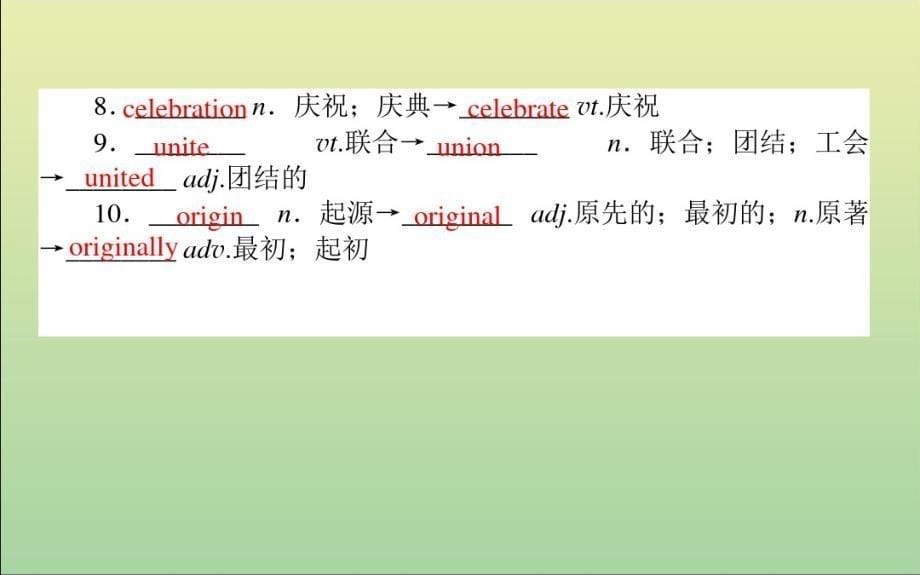 最新2021高考英语一轮复习Module4Carnival课件外研版必修5_第5页