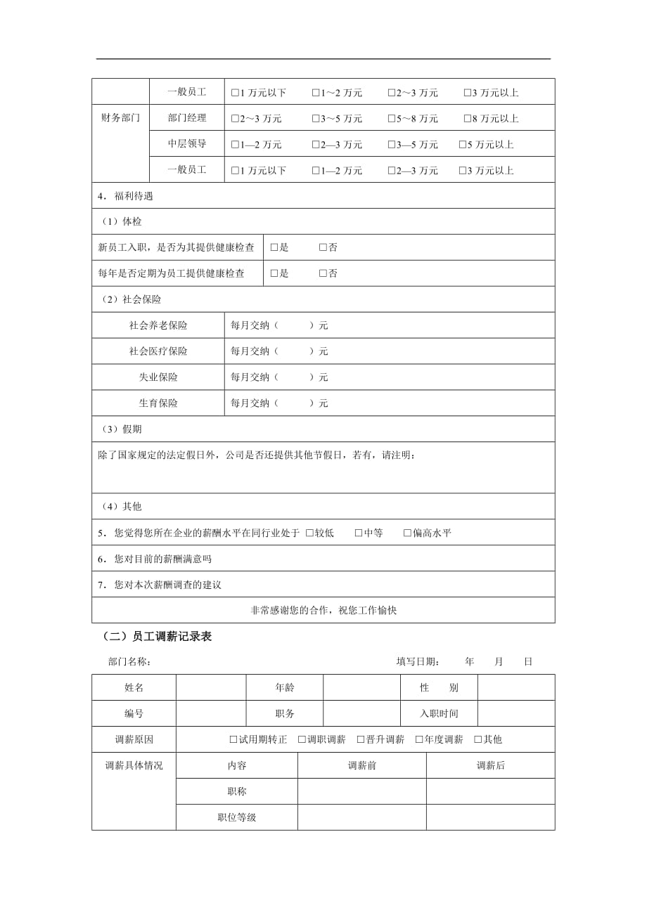 2020薪酬管理表格全集精品_第2页