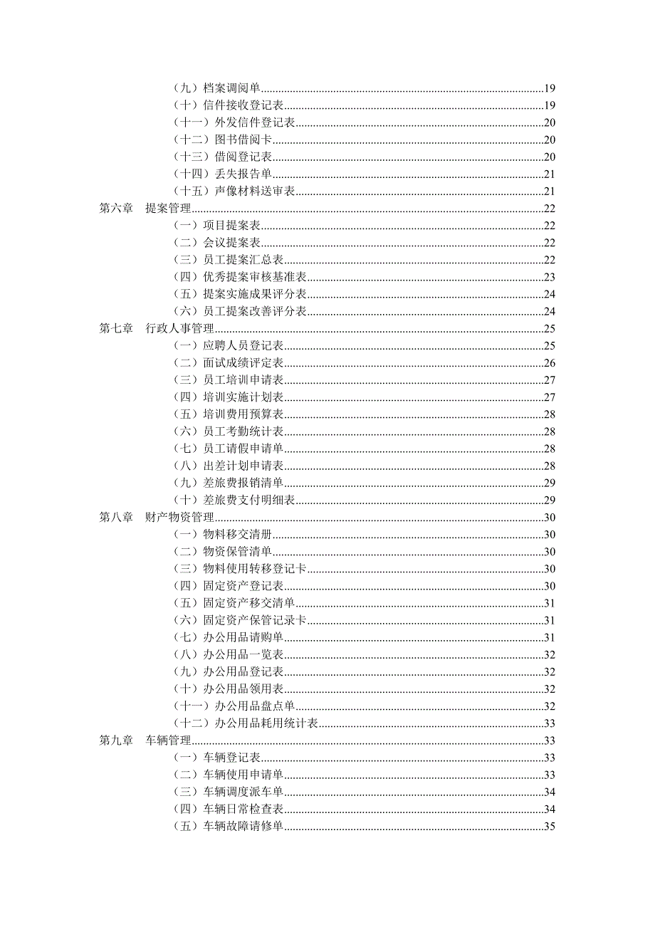 2020行政管理常用表格-行政管理常用表格精品_第2页