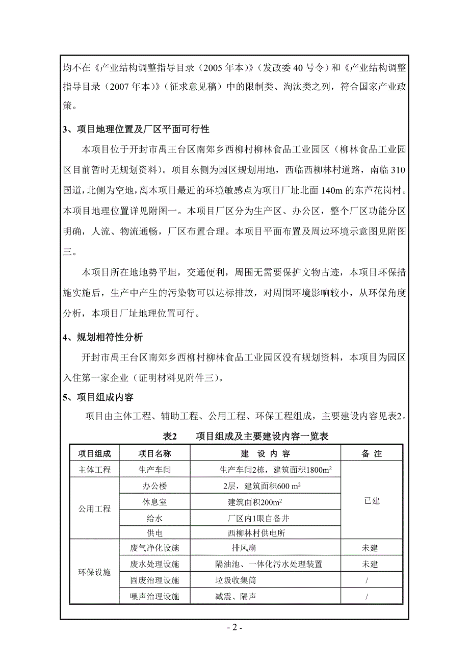 年产500吨食用香精生产线食品环评报告表.doc_第2页