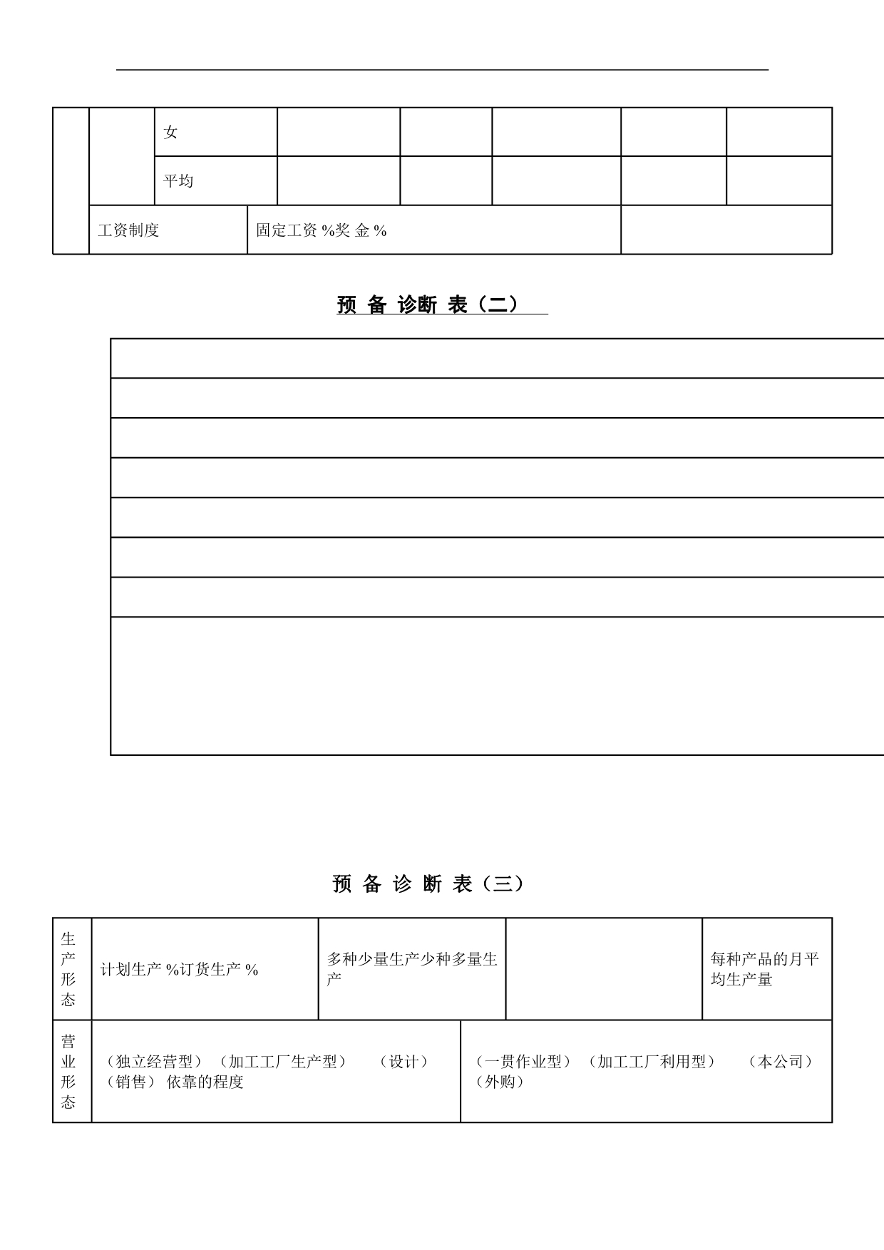 2020经营管理诊断系列表格(1)精品_第3页