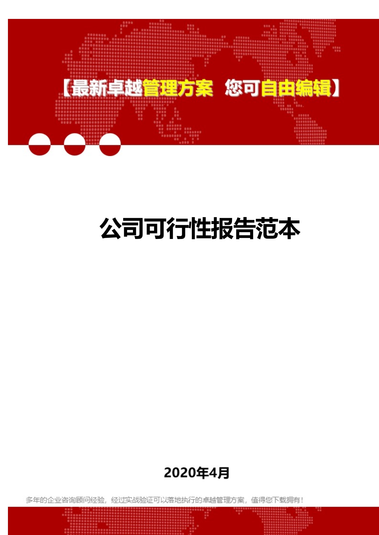 2020年公司可行性报告范本_第1页