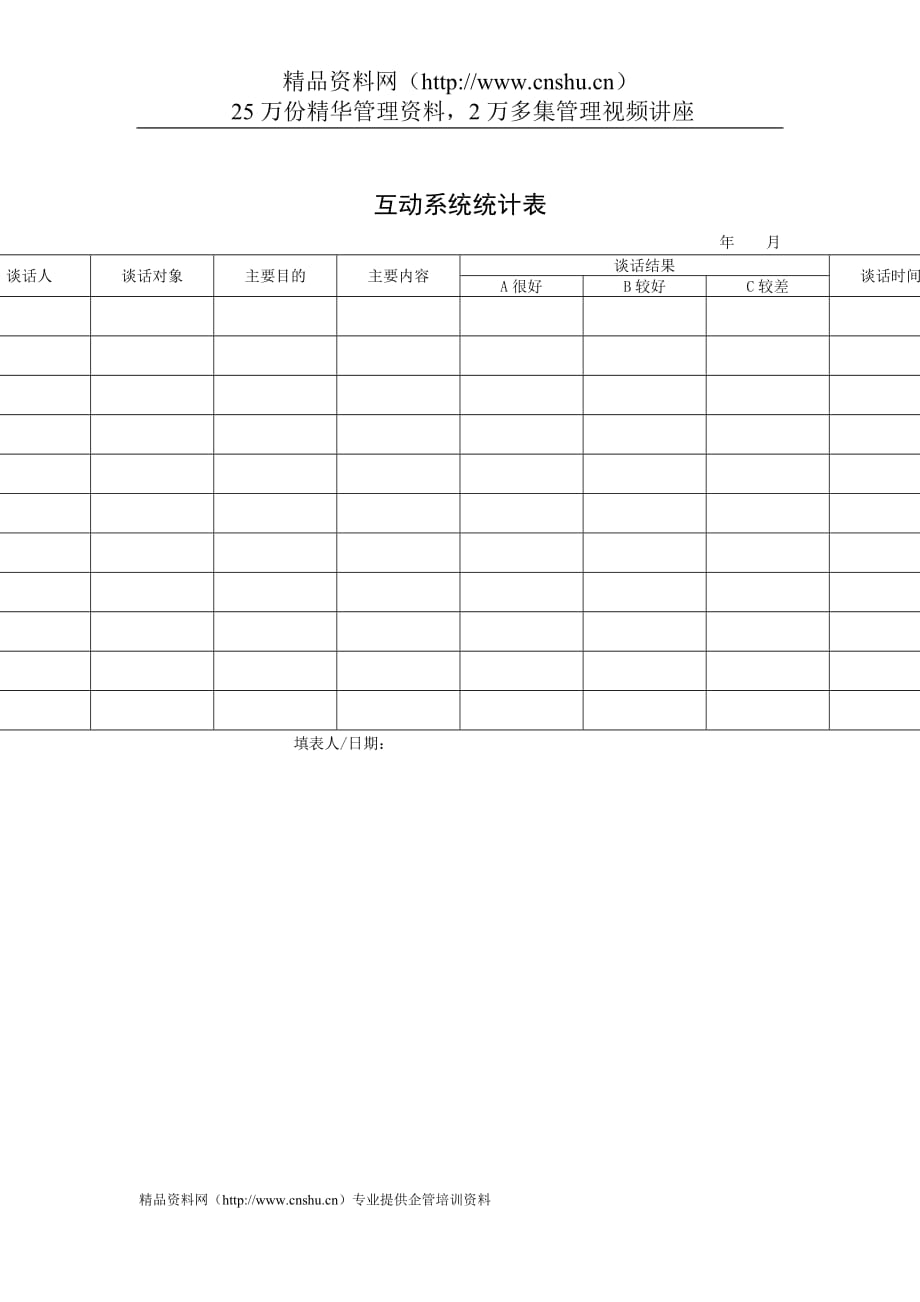 2020行政管理表格互动系统统计表精品_第1页