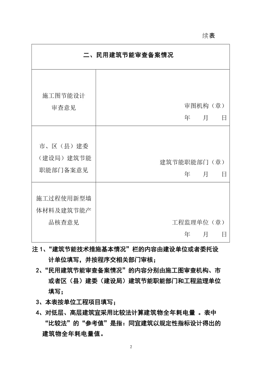 2020上海市民用建筑节能审查备案登记表4精品_第2页