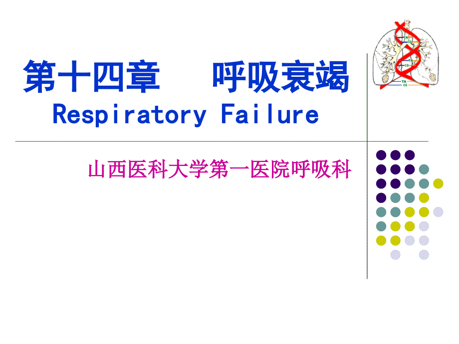 呼吸衰竭呼吸科庞敏课件PPT_第1页