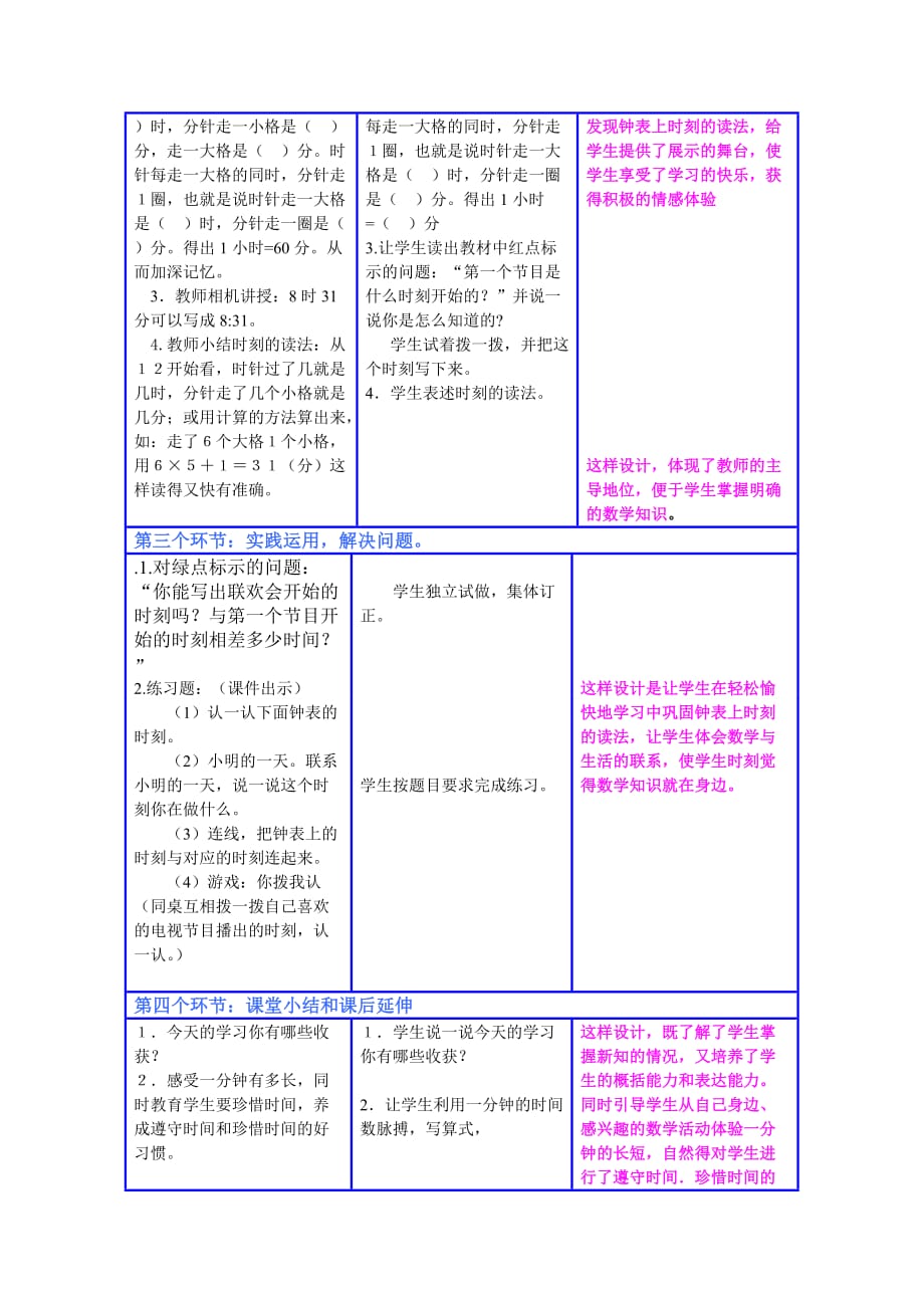 《时分秒的认识》第一课时教学设计_第2页