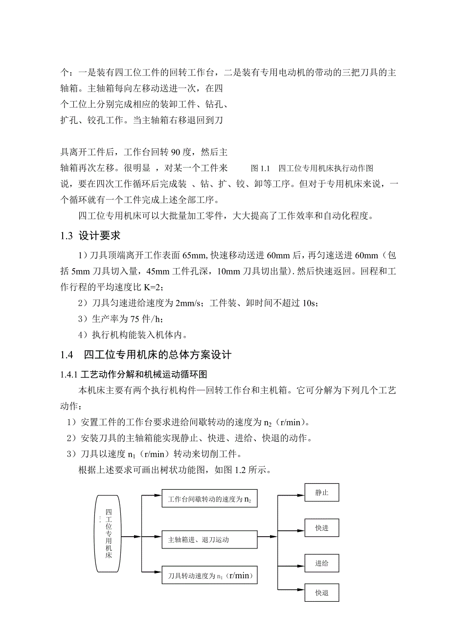 毕业设计（论文）-四工位专用钻孔机床设计（含全套CAD图纸）.doc_第2页