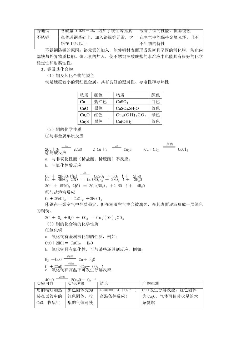 2020年高中化学 第四章 元素与材料世界 第2节 铝、金属材料学案 鲁科版必修1_第4页