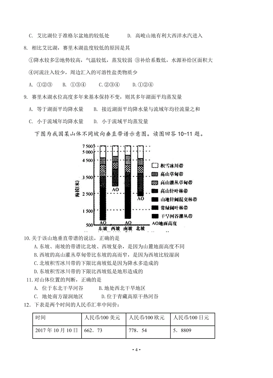 山西省届高三下学期月阶段性练习（一模）文综.doc_第4页