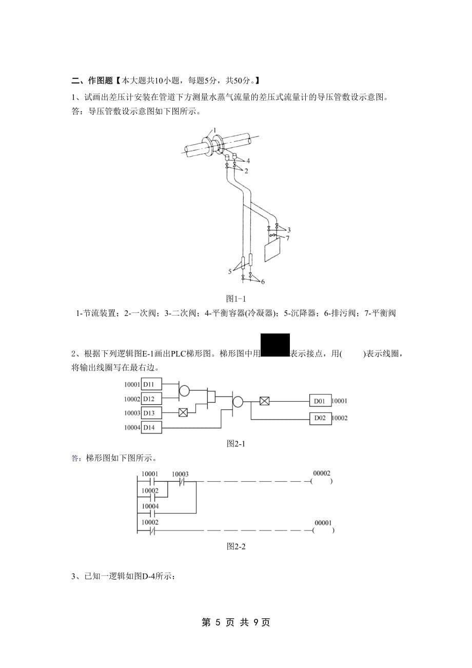 热工技能竞赛理论测试试卷L2 - 答案_第5页