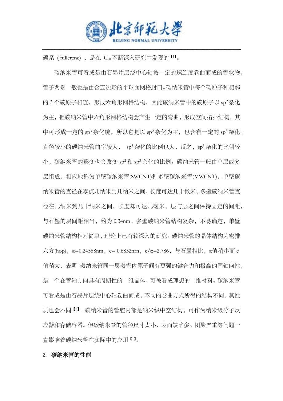 碳纳米管的性质性能及其应用前景.docx_第5页