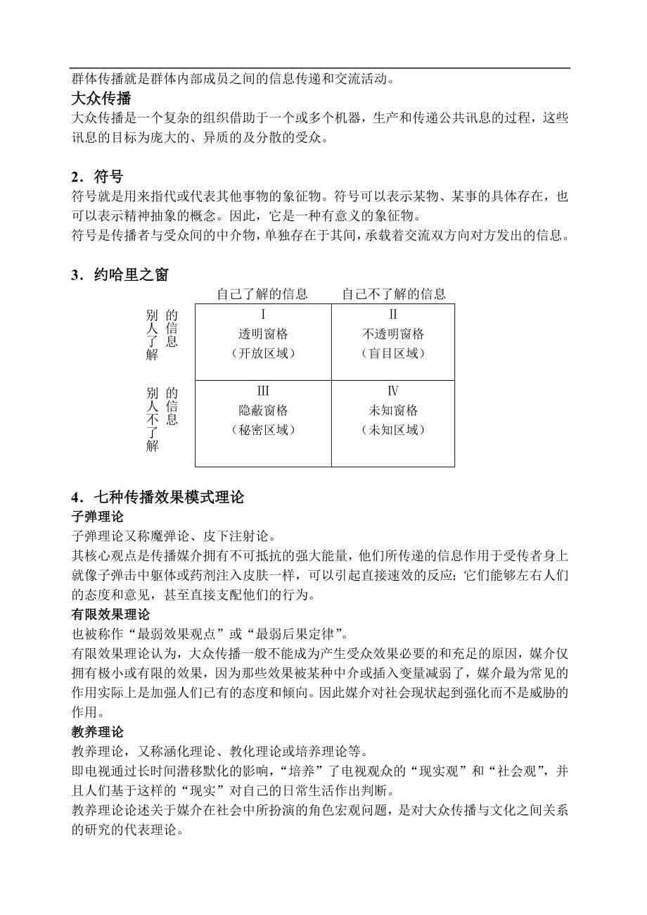 传播学概论复习提纲.docx_第5页