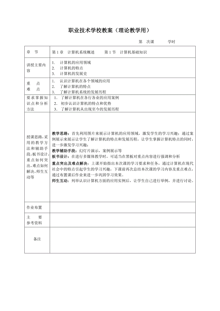 计算机组装与维护（第2版）全套教学大纲.doc_第2页