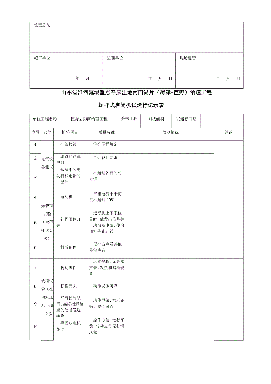 启闭机试运行记录---副本_第3页