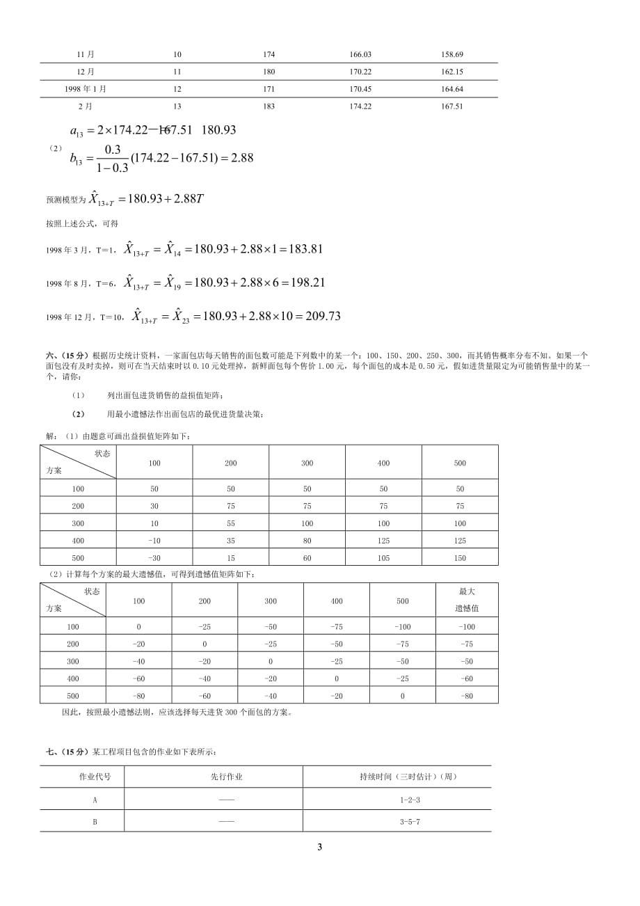 系统工程原理期末试题及详细答案_第3页