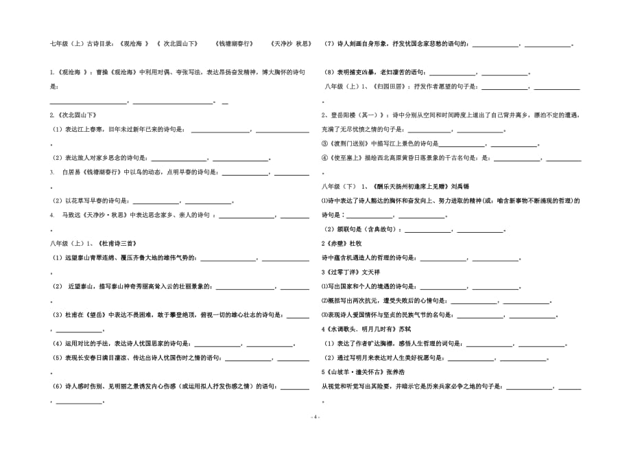 诗文名句默写全六册完整版已排好.doc_第4页