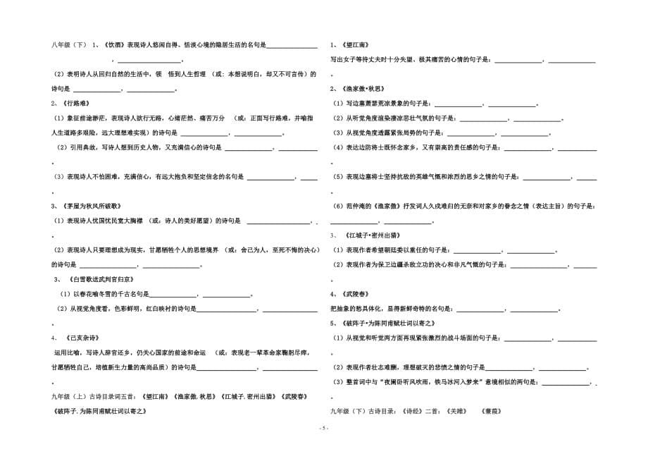 诗文名句默写全六册完整版已排好.doc_第5页