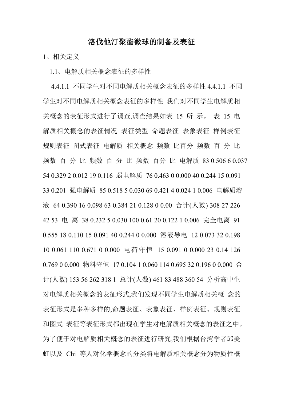 洛伐他汀聚酯微球的制备及表征.doc_第1页