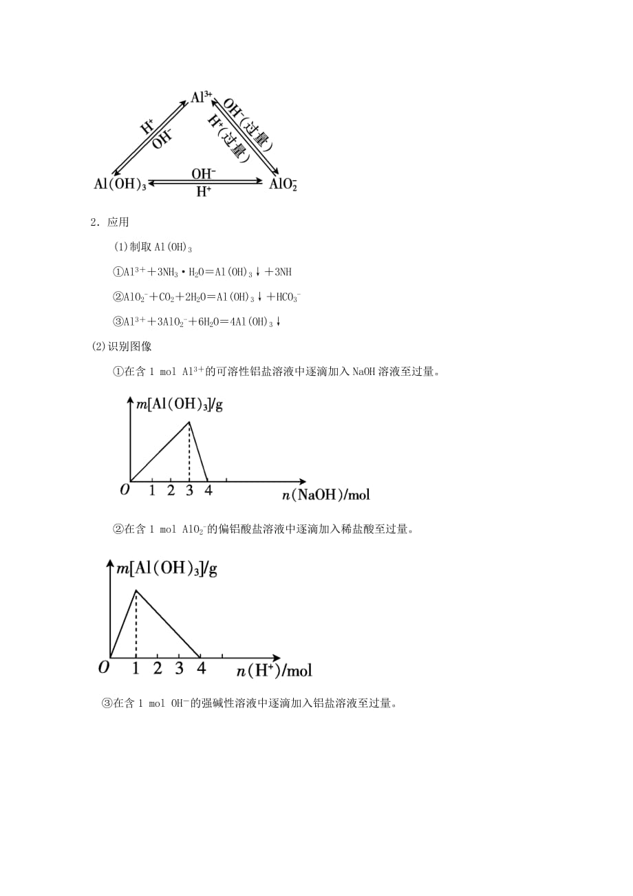 高中化学 第3章 金属及其化合物复习教案 新人教版必修1（通用）_第3页