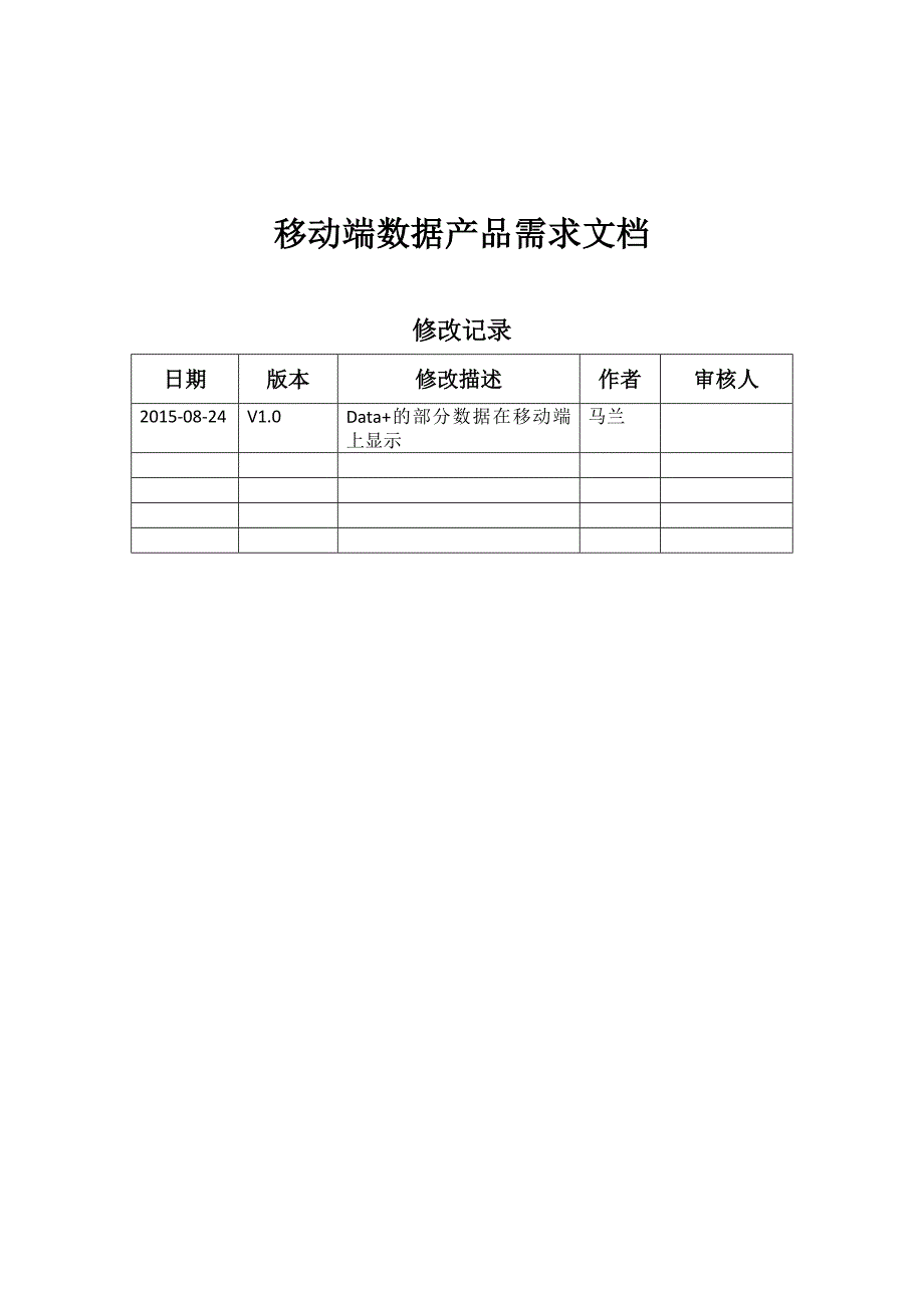 移动端数据产品需求文档_第1页