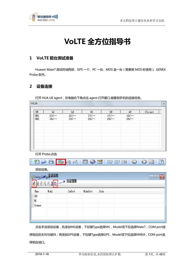 2020年上海VoLTE专项全方位指导书0421