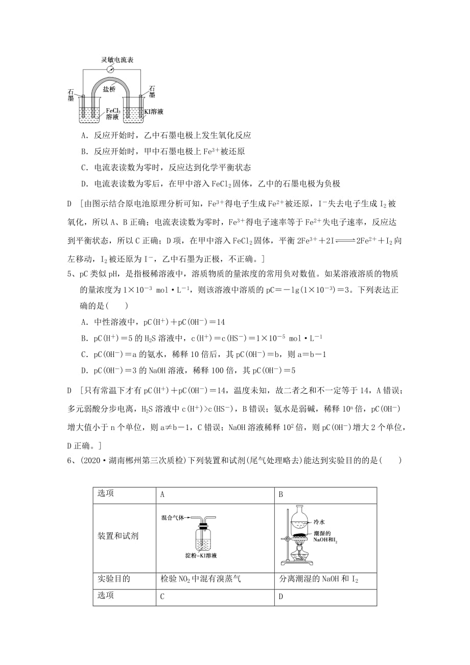 江西省2020年高考化学二轮选练题22_第2页