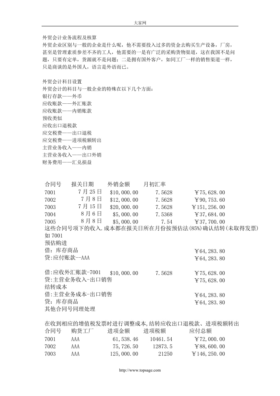 外贸会计流程及核算.doc_第1页