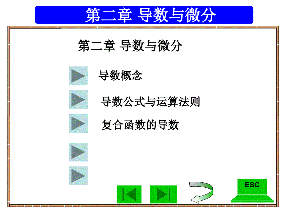 经济数学复习第二章导数与微分_第1页