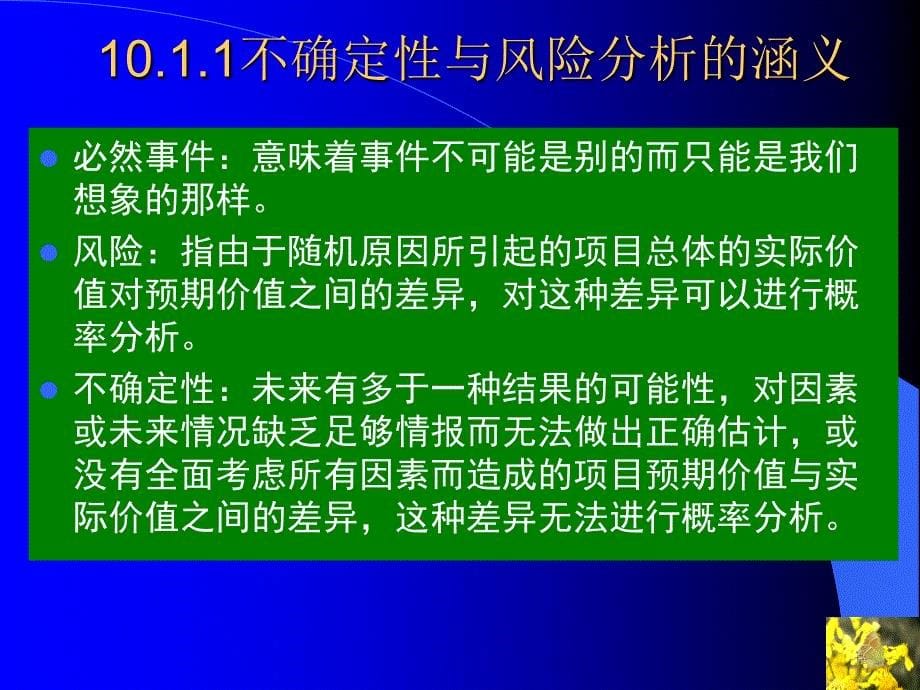 2010第10章 项目不确定性与风险分析_第5页