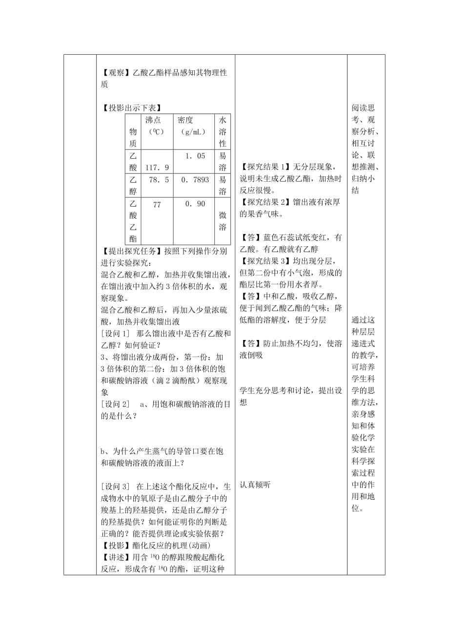 高中化学《生活中两种常见的有机物》教案17 新人教版必修2_第5页