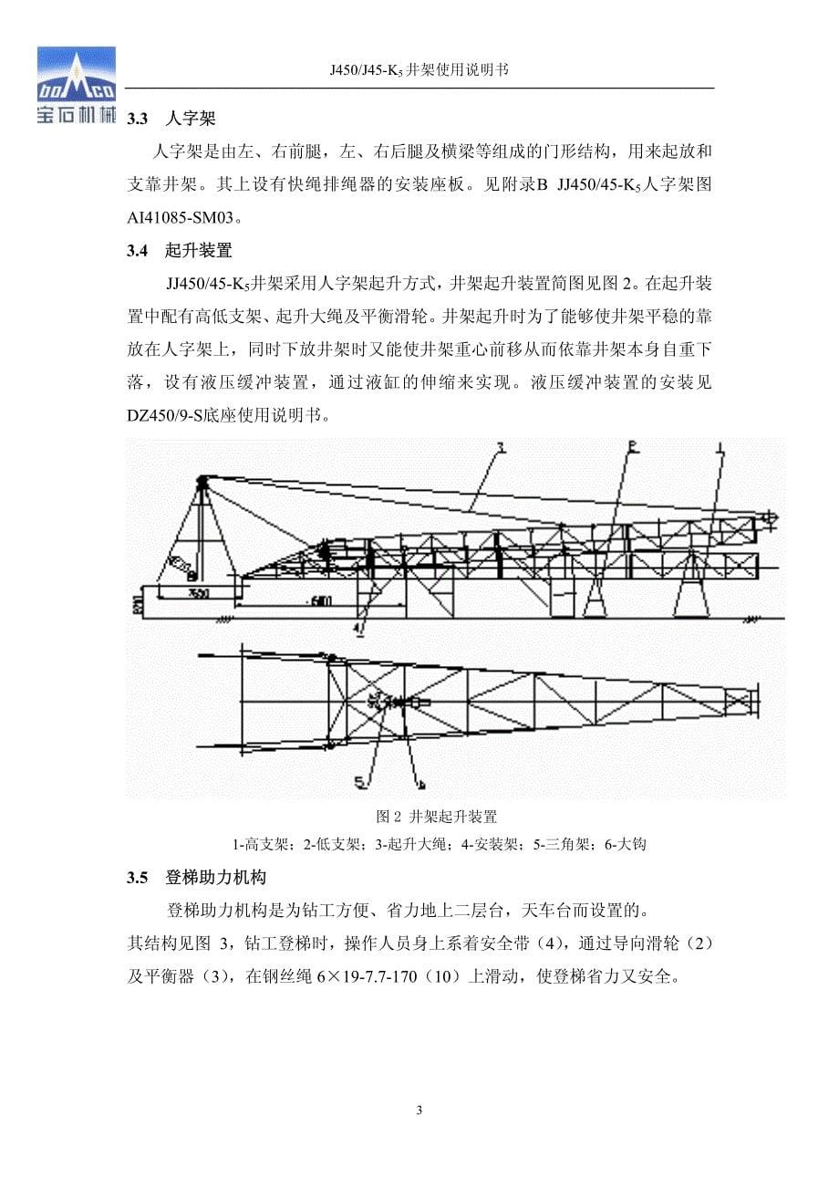 JJ450-45-K5井架使用说明书_第5页