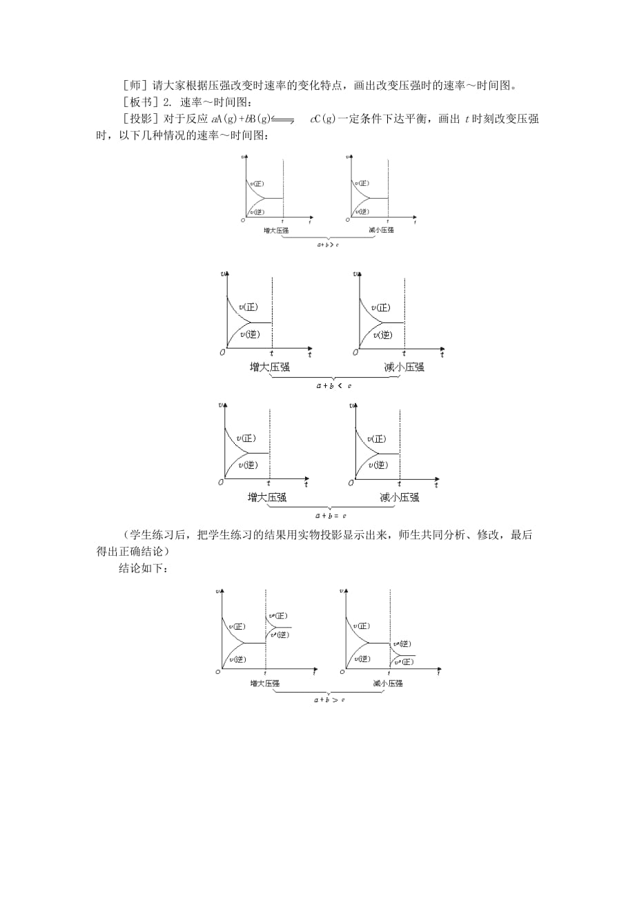 【精品】高中化学（大纲版）第二册 第二章 化学平衡 第三节影响化学平衡的条件(第二课时)_第2页