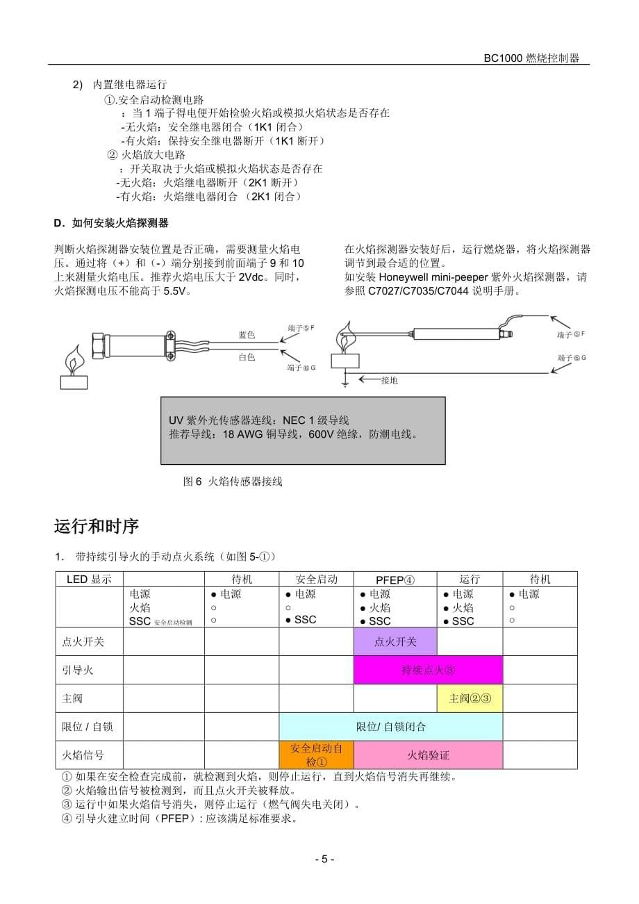 离子棒火焰探测器说明书_第5页