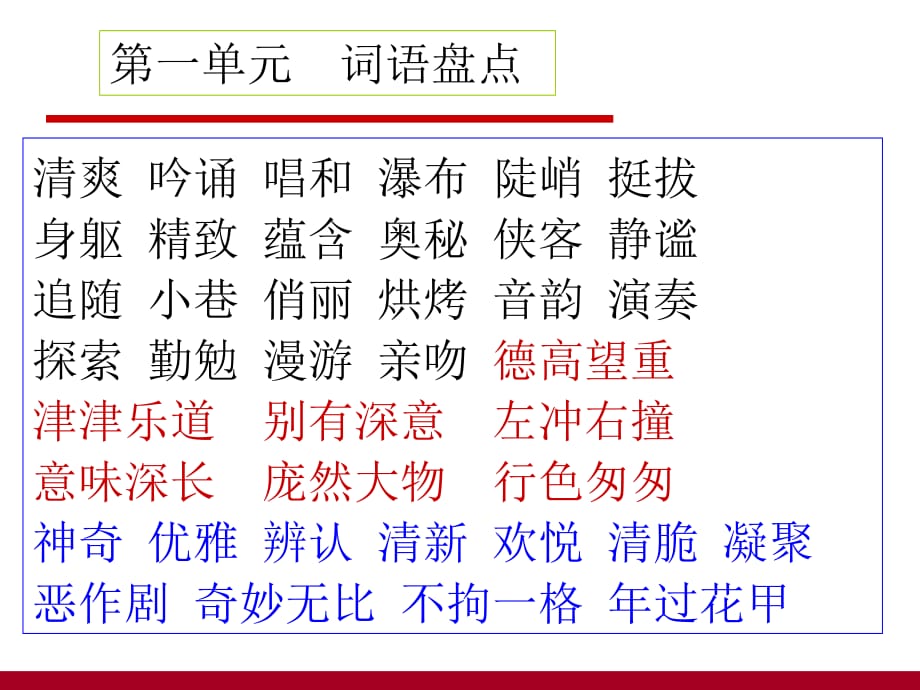 六年级语文上册总复习PPT课件_第2页